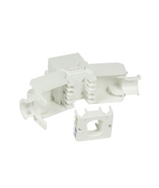 CAT6a UTP Keystone Connector - Toolless - White