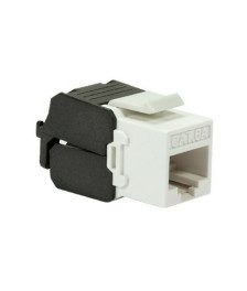 CAT6a UTP Keystone Connector - Toolless - Black/ White