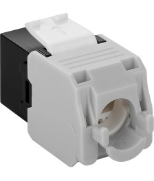 CAT6a UTP Keystone Netzwerkstecker - Toolless- Schwarz