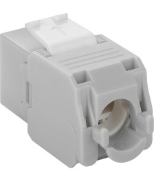 CAT6a UTP Keystone Netzwerkstecker - Toolless - Grau