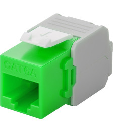 CAT6a UTP Keystone Netzwerkstecker - Toolless - Grün