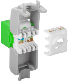 CAT6a UTP Keystone Netzwerkstecker - Toolless - Grün