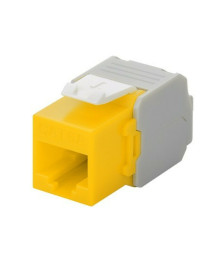 CAT6a UTP Keystone Netzwerkstecker - Toolless - Gelb