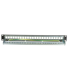 STP patch panel for keystones - 24 ports