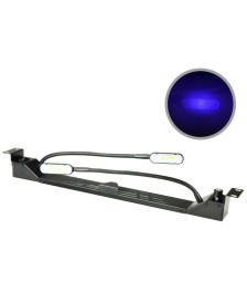 19 Zoll Gooseneck LED Beleuchtung + Dimmer - White/Blue