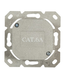 Dose Aufputz Cat. 6a/ Class E zweifach, geschirmt, 2 x 45RJ, Weiß
