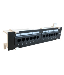CAT6 UTP wall mount Patch panel - 12 ports