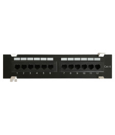 CAT 6 Wand Patchpanel, 12-fach UTP