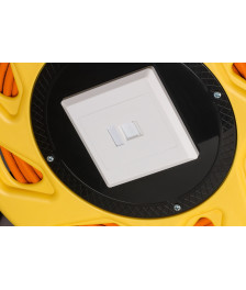 CAT7 S/FTP Kabeltrommel mit CAT6a Keystone Connector - RJ45 - 90 Meter