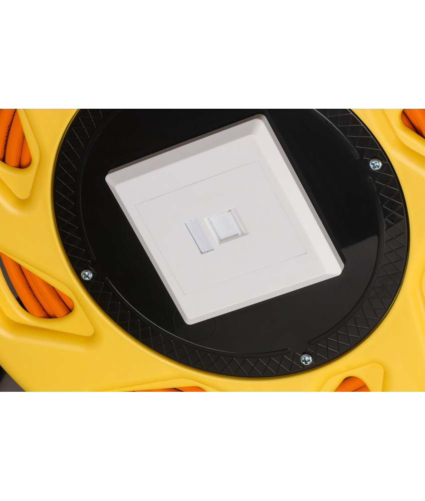 CAT7 S/FTP Kabeltrommel mit CAT6a Keystone Connector - RJ45 - 90 Meter