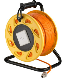 CAT7 S/FTP Kabeltrommel mit CAT6a Keystone Connector - RJ45 - 90 Meter