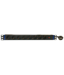 19 inch 8-way power strip - master overload