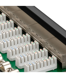 10 Inch CAT6a STP patch panel - 12 ports