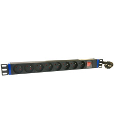 19 inch power strip with 8 sockets and pen earth