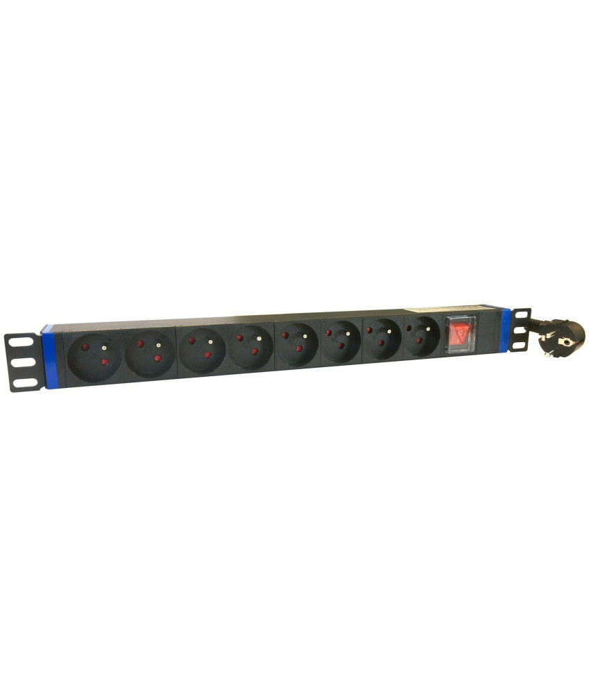 19 inch power strip with 8 sockets and pen earth