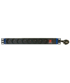 19 inch power strip with 8 sockets and pen earth