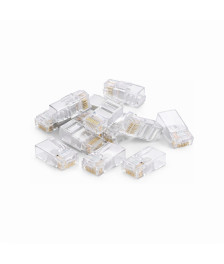 DANICOM UTP RJ45 CAT6 connector - unshielded for solid cable - 10 pieces