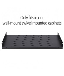 Shelf for 600mm deep wall mount swivel-mounted server racks - 1U