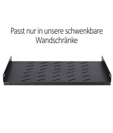 Shelf for 600mm deep wall mount swivel-mounted server racks - 1U