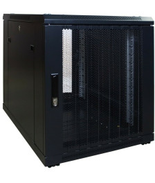 12 HE, kleiner Serverschrank, mit perforierter Fronttür (BxTxH) 600 x