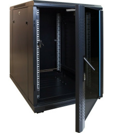 15U mini server rack with glass door 600x600x860mm (WxDxH)