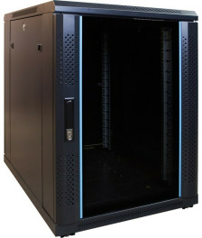15 HE, kleiner Serverschrank, mit Glastür (BxTxH) 600x600x860mm