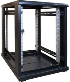 15U mini server rack with glass door 600x600x860mm (WxDxH)