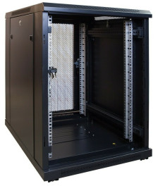 15 HE, kleiner Serverschrank, mit perforierter Fronttür (BxTxH) 600 x