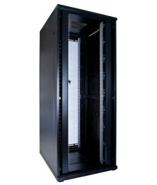 42 HE 19" Serverschrank, mit perforierten Doppelflügeltüren vorne und