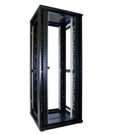42 HE 19" Serverschrank, mit perforierten Doppelflügeltüren vorne und
