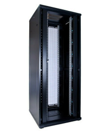 42 HE 19" Serverschrank, mit perforierten Doppelflügeltüren vorne und