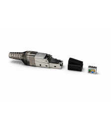 DANICOM S/FTP CAT6a Toolless RJ45 Netzwerkstecker - für Starrleiter