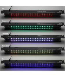 19 inch design LED lighting system - multicoloured with sensor