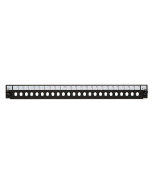 Front ST 24-port black panel suitable for universal fiber optic tray
