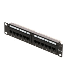 10 Inch CAT6a UTP patch panel - 12 ports