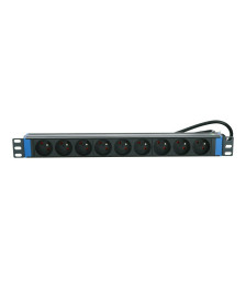 19 inch power strip with 9 sockets and pen earth