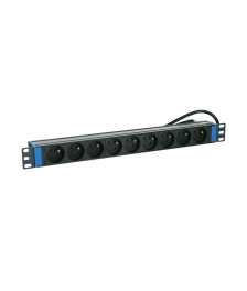 19 inch power strip with 9 sockets and pen earth