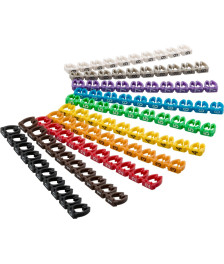 Kabelmarkierung – Set von 100 Stück (10 x jede Ziffer)