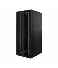 42 HE 19” Serverschrank, mit perforierten Doppelflügeltüren vorne und