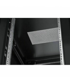 42 HE 19” Serverschrank, mit perforierten Doppelflügeltüren vorne und