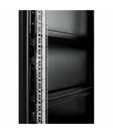 42 HE 19” Serverschrank, mit perforierten Doppelflügeltüren vorne und