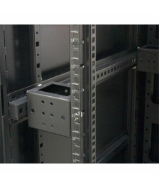 42 HE 19” Serverschrank, mit perforierten Doppelflügeltüren vorne und