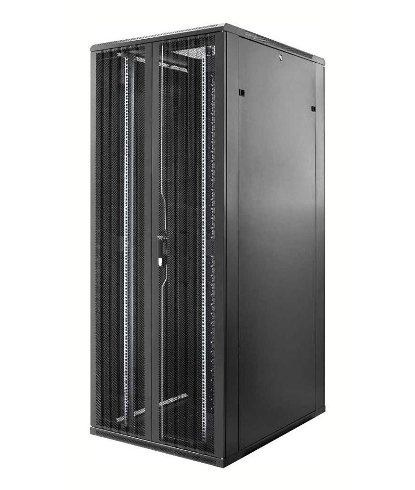 47U server rack with perforated split door front and back 800x1200x2200mm (WxDxH)