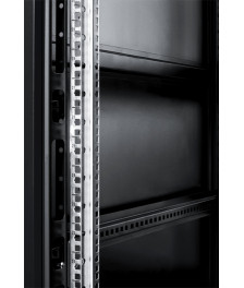 47 HE 19” Serverschrank, mit perforierter Doppelflügeltüren vorne und