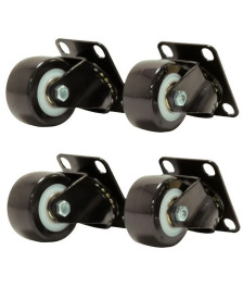 4 Stück Rollen für alle Serverschränke, 4 x Schwenk