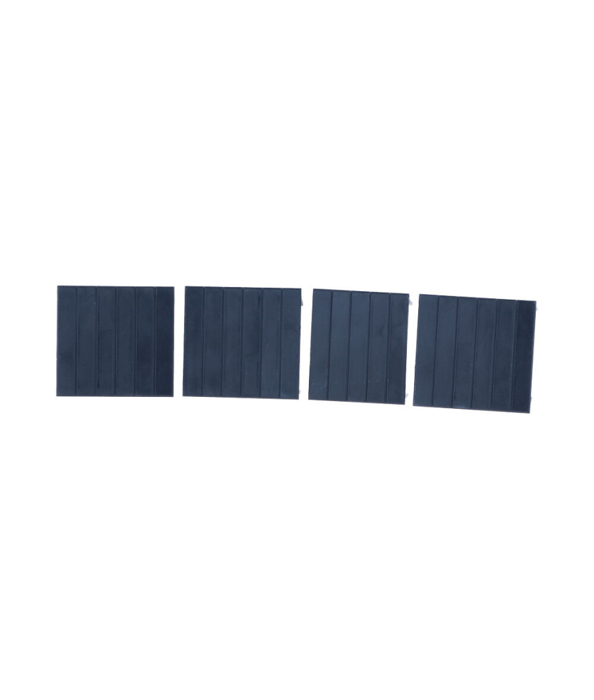 Cover plates for 3U DIN rail switch box, set of 4