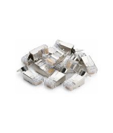 DANICOM SFTP RJ45 CAT6a Netzwerkstecker - für Starrleiter - 10 Stück