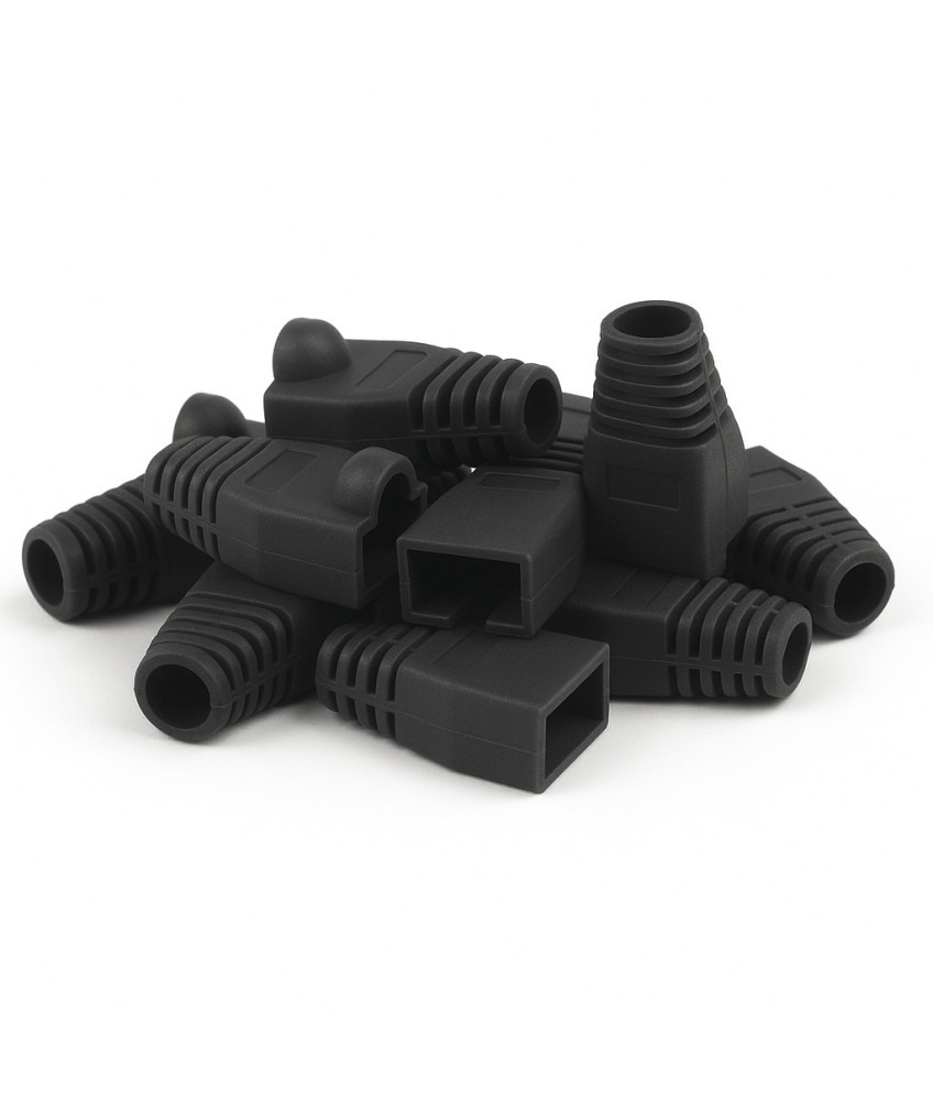 DANICOM RJ45 Tule Schwarz - 10 Stück