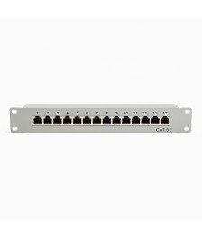Patchpanel 10 Zoll – 12 Ports Cat5e STP