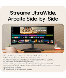 LG Smart Monitor 34 Zoll 21:9 Curved UltraWide QHD webOS